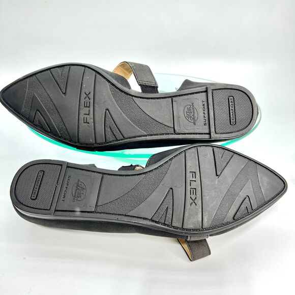 Life Stride Simply Comfort Flat Shoes 7.5 M Black Pointed Toe D'orsay - Picture 10 of 12